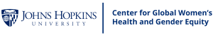 JHU X GWHGE Logo Blue
