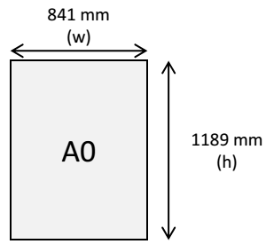 A0 Dimensions